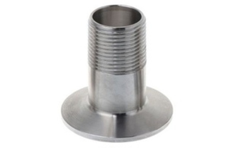 Переходник с клампа 1,5" на внешнюю резьбу DN25